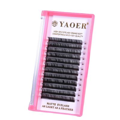 China Long 2021 New Volume Natural Eyelash Extensions Mix Lash Extension Suppliers Individual 3D 5D Mink End Edged Strands for sale