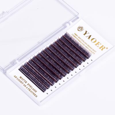 China New Natural Theatrical Gradient Color Private Label Long 5d Mink Eyelashes Colored Eyelashes for sale