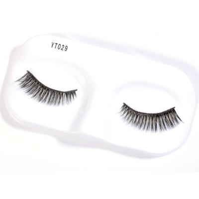 China Mink Eyelash Clear Band False 3D Faux Vegan Hair Band Luxury Synthetic 3D Band Eyelashes Invisible Eye Lashes for sale