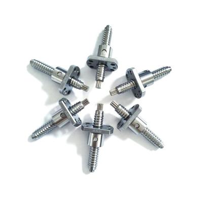 China Hotels High Precision Bearing Stainless Steel 8mm Miniature Ball Lead Screw 0801 0802 0802.5 Ball Screw for sale