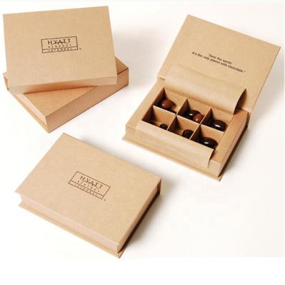 China Recyclable Professional Custom Paper Cardboard Chocolate Packaging Gift Packaging Box With Paper Divider for sale