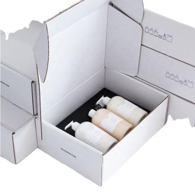 China Recyclable Luxury White Mailing Mailing Mailing Mailer Folding Clothing Box Corrugated Mailing Boxes for sale