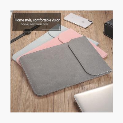 China Factory Wholesale OEM Single Custom Laptop Sleeve Bag Leather Protective Case For Macbook Laptop Sleeve for sale