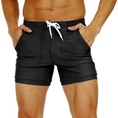 China Men's Breathable Boxer Swimming Shorts Quick-Drying Loose Comfortable Swimwear Beach Shorts for sale