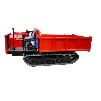 China 2 Ton Mini Dumper Rubber Track Self Loading Remote Control Dumper Hydraulic Dumper Track for sale