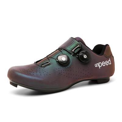 China Fashionable New Design Chameleon Road Bike Breathable Reflective Shoe Couple Outdoor Cycling Shoes for sale