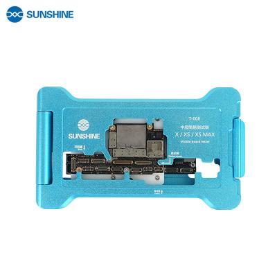 China Mobile Phones Sunshine T-008 Motherboard Layer Tester Middle Fixture For iPhone X XS XS MAX Logic Board Function Tester Mainboard Repair Tool for sale