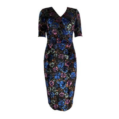 China OLDEST WHOLESALE WOMEN ANTI-STATIC PARTY BODYCON CLUB CHIC PRINTED DRESS DRESSES PRINTED VELVET BURN-OUT ANTI-STATIC for sale