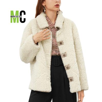 China LATEST breathable WOMEN HOT COATS WHOLESALE FAXU HIGH QUALITY FUR COATS breathable LOGO WHOLESALE COATS for sale