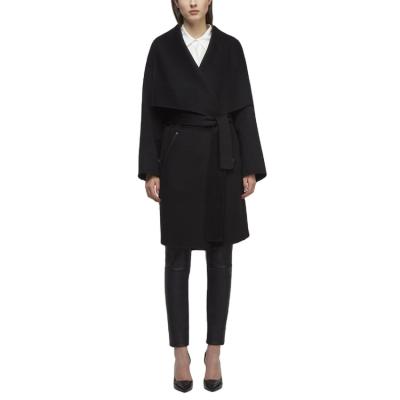 China 2020 Winter Cashmere Women's High Quality Viable Customization Women's Long Woolen Ditch Coat for sale