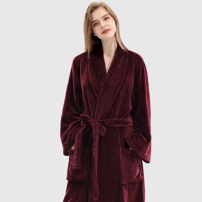 China Good quality QUICK DRY wholesale QUICK DRY plus size winter warm bathrobes for women for sale