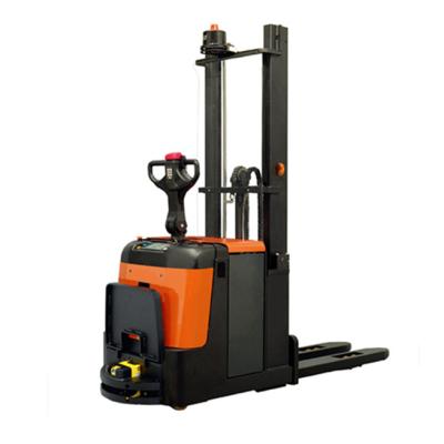 China WELIFTRICH Hotels Electric Laser AGV Stacker Automated Guided Vehicle Forklift For Warehouse for sale