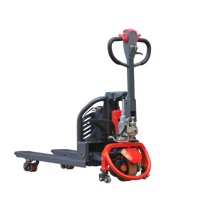 China 1500kg 1.5t Lithium Pallet Truck Light Battery Powered Electric Design 1-10T for sale