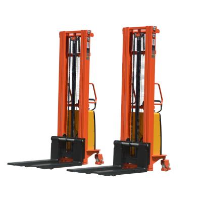 China Semi Electric Hotel Stacker Lifter 1000kg 1500kg 2000kg 1ton 1.5ton 2ton 1.6m 2m 3m 2.5m 3.5m for sale