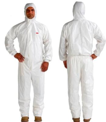 China 3 Panel Hood Microporous PE Material Laminate Coverall Suit 4545 4510 for sale