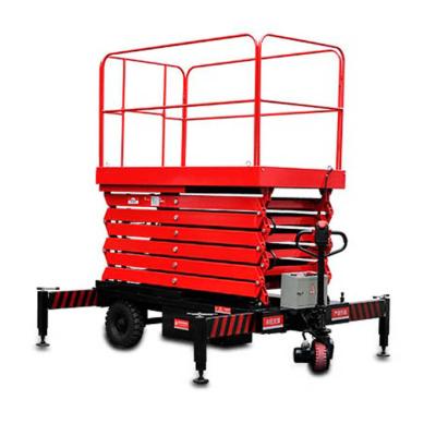 China Hotels 300kg Aerial Work Platform Scissor Aerial Work Platform Self Propelled Electric Scissor Lift Max Height 16m for sale