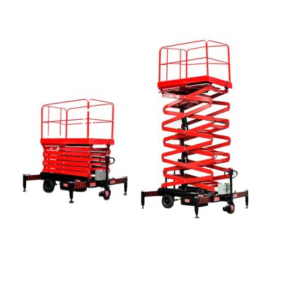 China Hotels 1.0ton 1000kg Aerial Work Platform Scissor Aerial Work Platform Self Propelled Electric Scissor Lift Max Height 16m for sale