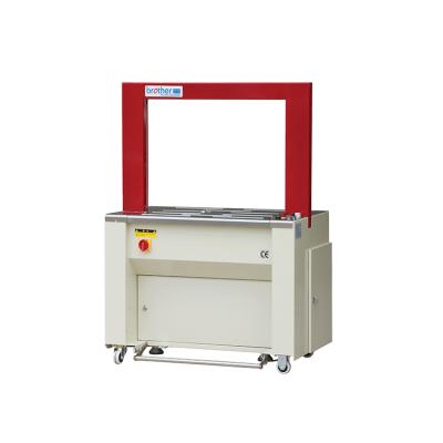 China AP8040 Automatic Food PLC Control Vault PP Belt Package Case Box Carton Tying Machine for sale