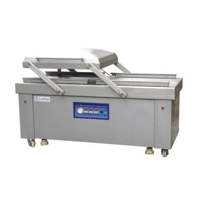 China DZP800/2SB Double Chamber Food Nitrogen Automatic Pneumatic Food Flow Food Vegetable Vacuum Packing Machine for sale