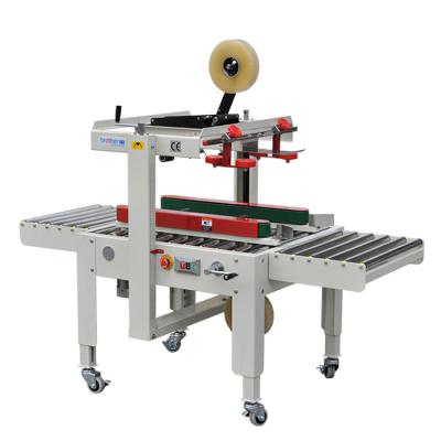 China Semi Automatic Food Brother FXJ5050 Small Case Paper Box Cardboard Packing Sealing Tape Sealer Machine for sale