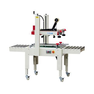 China FXJ6050 Semi Automatic Manual Food Top And Bottom Drive Tape Carton Box Sealer for sale