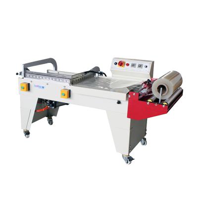 China Semi Automatic Manual Food POF Film Carton Pound Pneumatic Bottle Heat L Bar Sealer Shrink Packing Machine for sale