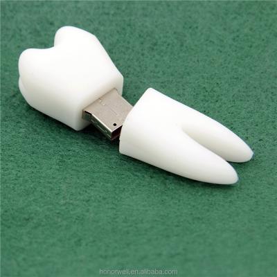 China Creative Storage USB Disk Lovely Tooth Shape USB Flash Drive Custom Logo for sale