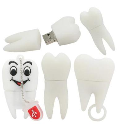 China Storage USB Disk Cute Cartoon Tooth Shape Pen Drive 2.0 1GB 2GB 4GB USB Drive Pendrive 3.0 Teeth 8GB 16GB 32GB 64GB Flash Memory Stick U Disk for sale