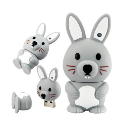 China Cute Rabbit Cartoon Rabbit USB Storage USB Drive 2.0 1GB 2GB 4GB 8GB Animal 64gb 32gb 16gb PVC Pen Drive 3.0 Flash Memory Stick for sale