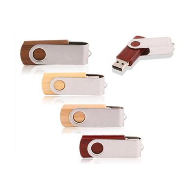 China Custom Logo Swivel Maple Wooden USB Drive 4GB 8GB 16GB USB Flash Drive 3.0 32GB Storage USB Stick for Promotion Gifts for sale