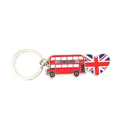 China UK Flag Souvenir Key Chain Key Chain Promotion Gift National Flag Key Chain for sale