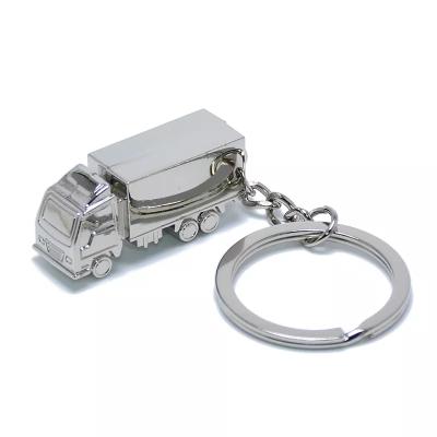 China Lorry Car Modle Keychain Truck Key Chain Promotional Gifts Metal Zinc Alloy Truck Ring Holder Charm Personalized Solid Keychain Promotion Gift for sale