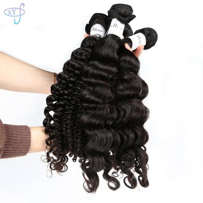 China XYS Deep Wave Unprocessed Human Deep Wave Braiding Hair, No Tangle No Shedding Deep Curly Hair Extensions, Raw Virgin Hair Bundles for sale