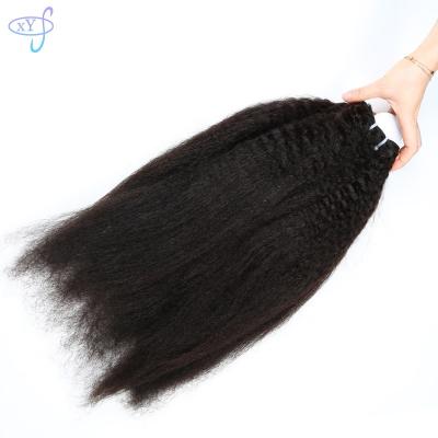 China 100% Bundles,Natural Straight Yaki Hair Weaving,Hot Sale Yaki XYS Double Drawn Virgin Hair Extensions Factory Wholesale for sale