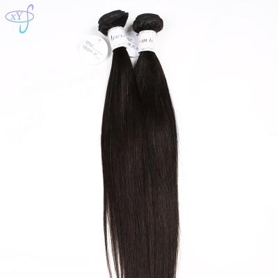 China XYS Hot Sale 100% Virgin Raw Human Natural Remy Hair Wholesale Vendors Straight Double Drawn Silky Straight Extension Bundles for sale