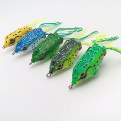 China Fishing Frog Lure Soft Bait Bass Lures Frog Artificial Bait Floating Topwater for sale