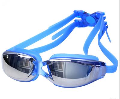 China Anti Fog Swimming Goggles UV Swimming Professional Electroplate Waterproof Swim Goggles for sale