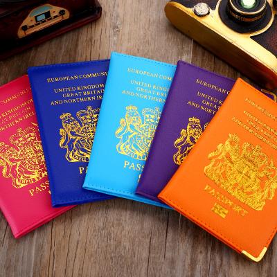 China Hot Fashion PU England Passport Holder Travel Holder Card ID Cover Holder Passport Bag Wallet Modern Leather Protector Bag Storage for sale