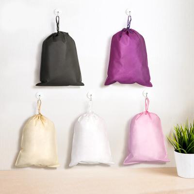 China Viable Storage Shoe Pocket Organize Bag Non-Woven Suction Pouch Drawstring Bags Toiletries Filter Mount for sale