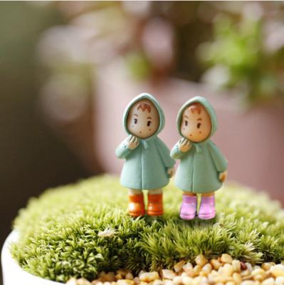 China China Hot Sale Cute Miniature Girl Mei Mini Figurines Resin Crafts Ornament Fairy Gnomes Moss Terrariums Home Garden Decorations for sale