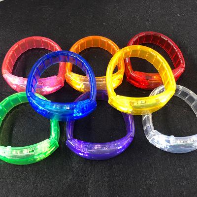 China Hot Voice Activated Sound Control Wristband Wristband Flasher Wristband For Nightclub Activity Party Bar Music Concert Cheer X270217 for sale