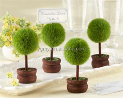 China High Quality Plastic Ball Shape Heart Shaped Tree Photo Topiary Card Holder for sale