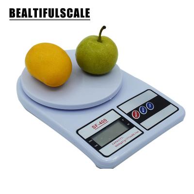 China Weight Function SF400 ABS plastic digital manual kitchen balance scale for sale