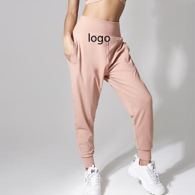 China Custom Logo Women's Breathable Sex Girl Pants And Trousers Yoga Pants Woman Gym Gaiters For Woman for sale