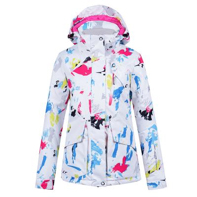 China 2021 breathable sfunny ski jacket waterproof ski wear with all over print for sale