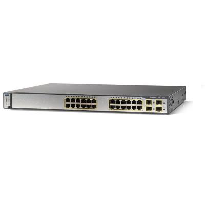 China LACP Newest Hot Sale 10/100/1000Mbps WS-C3750G-12S-E 12 Port Gigabit Ethernet Switch for sale