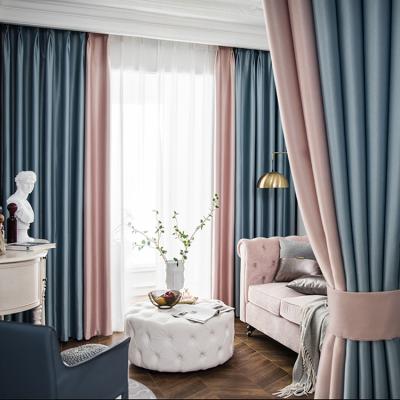 China Factory supply blackout bedroom window blackout curtains fabric high quality textile for living room sale for sale