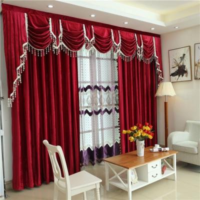 China Blackout Colors More Solid 100% Polyester Living Room Window Luxury Flame Retardant Blackout Velvet Curtains for sale