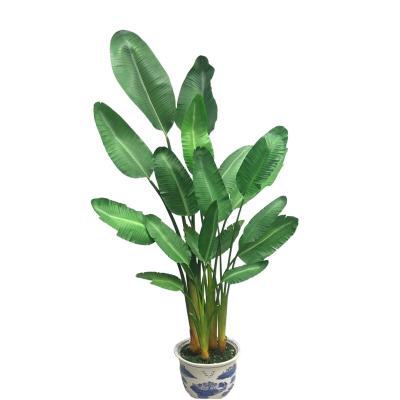 China Wholesale Artificial Banana Tree Minimalist Plastic Banana Tree Traveller's Tree for sale