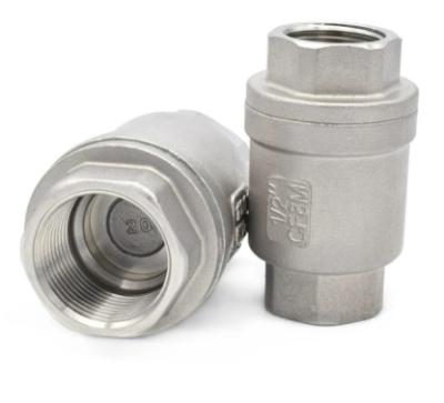 China General Kepler Stainless Steel Check Valve Vertical Thread Connection for sale